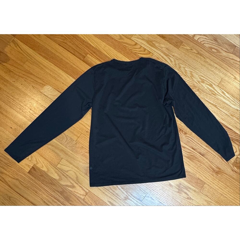 Lululemon Long Sleeve Mens Fundamental T Black | Large | Cotton Stretch